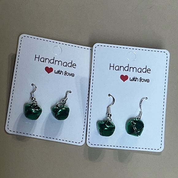 Jingle Bell Earrings Handcrafted - Picture 3 of 12